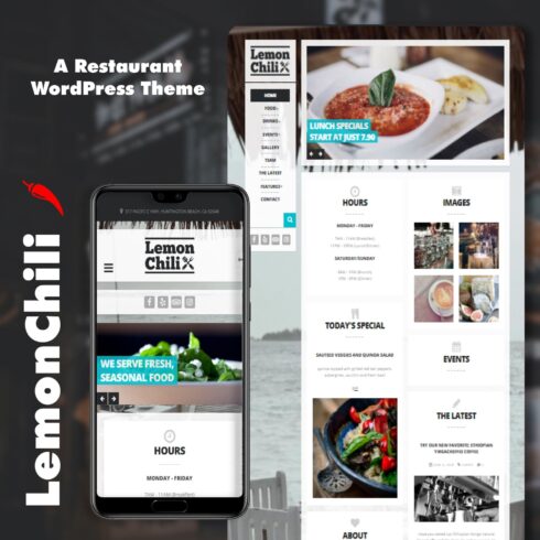 LemonChili - A Restaurant WordPress Theme.