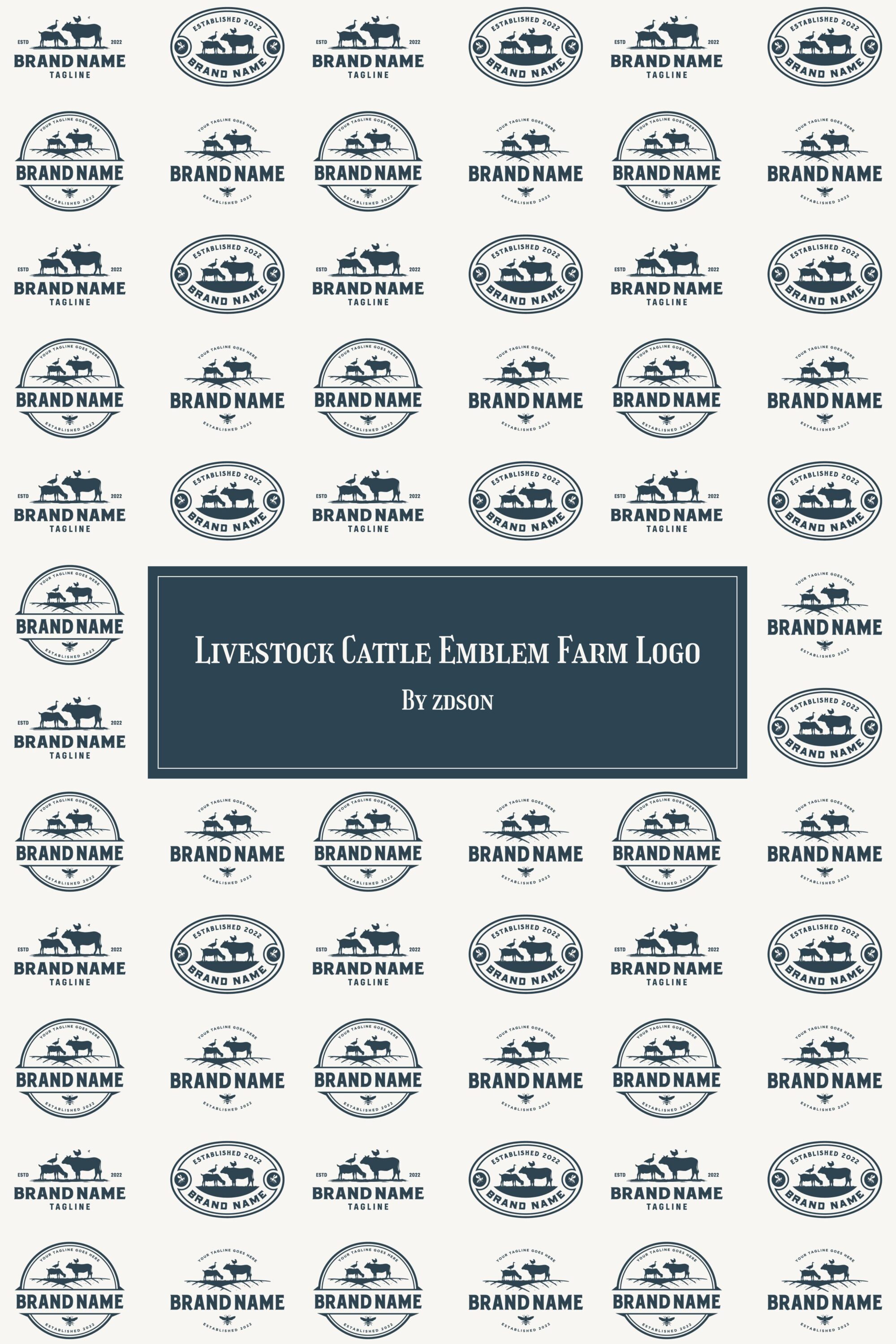 livestock cattle emblem farm logo 03 263