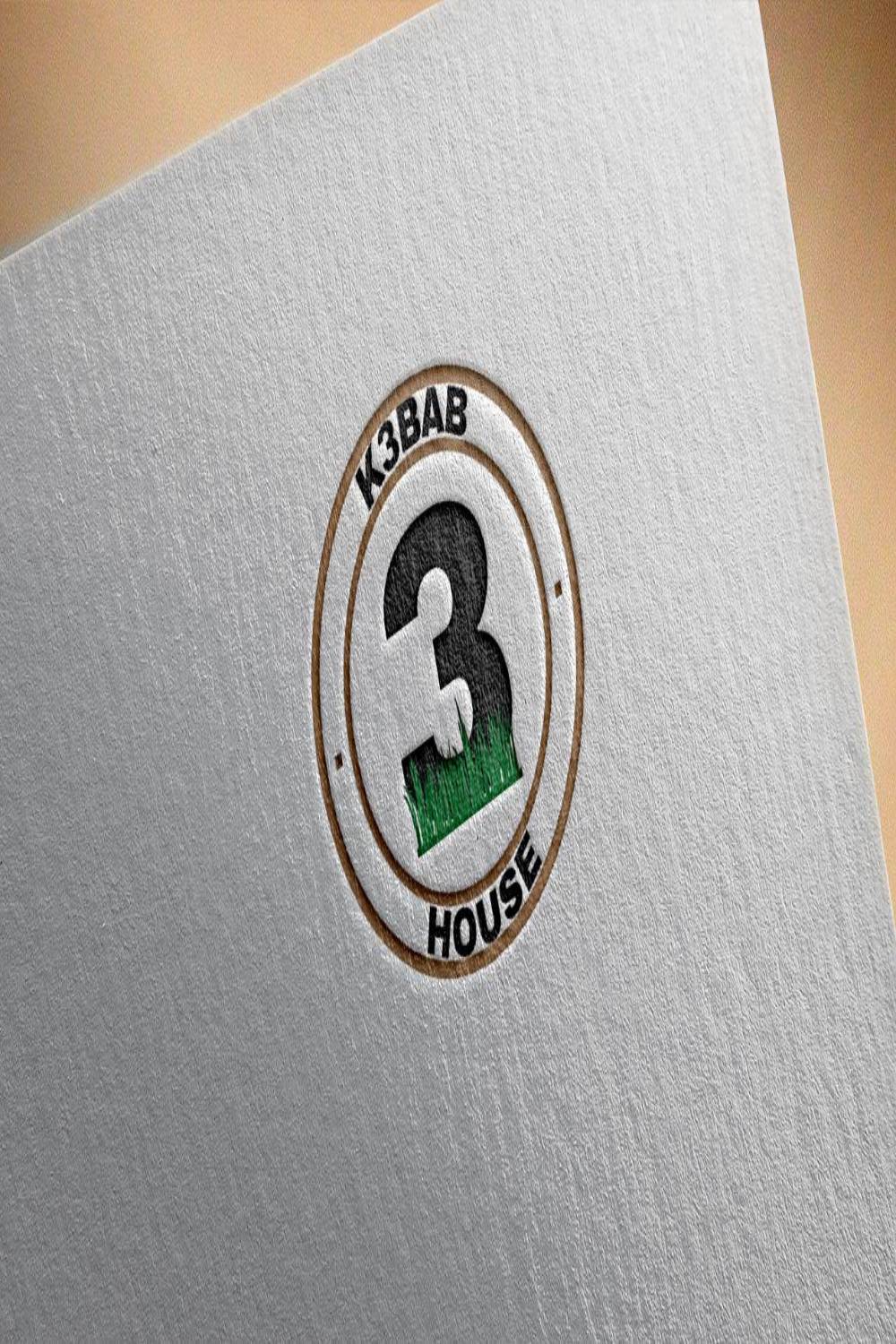Kebab House Logo Design pinterest image.