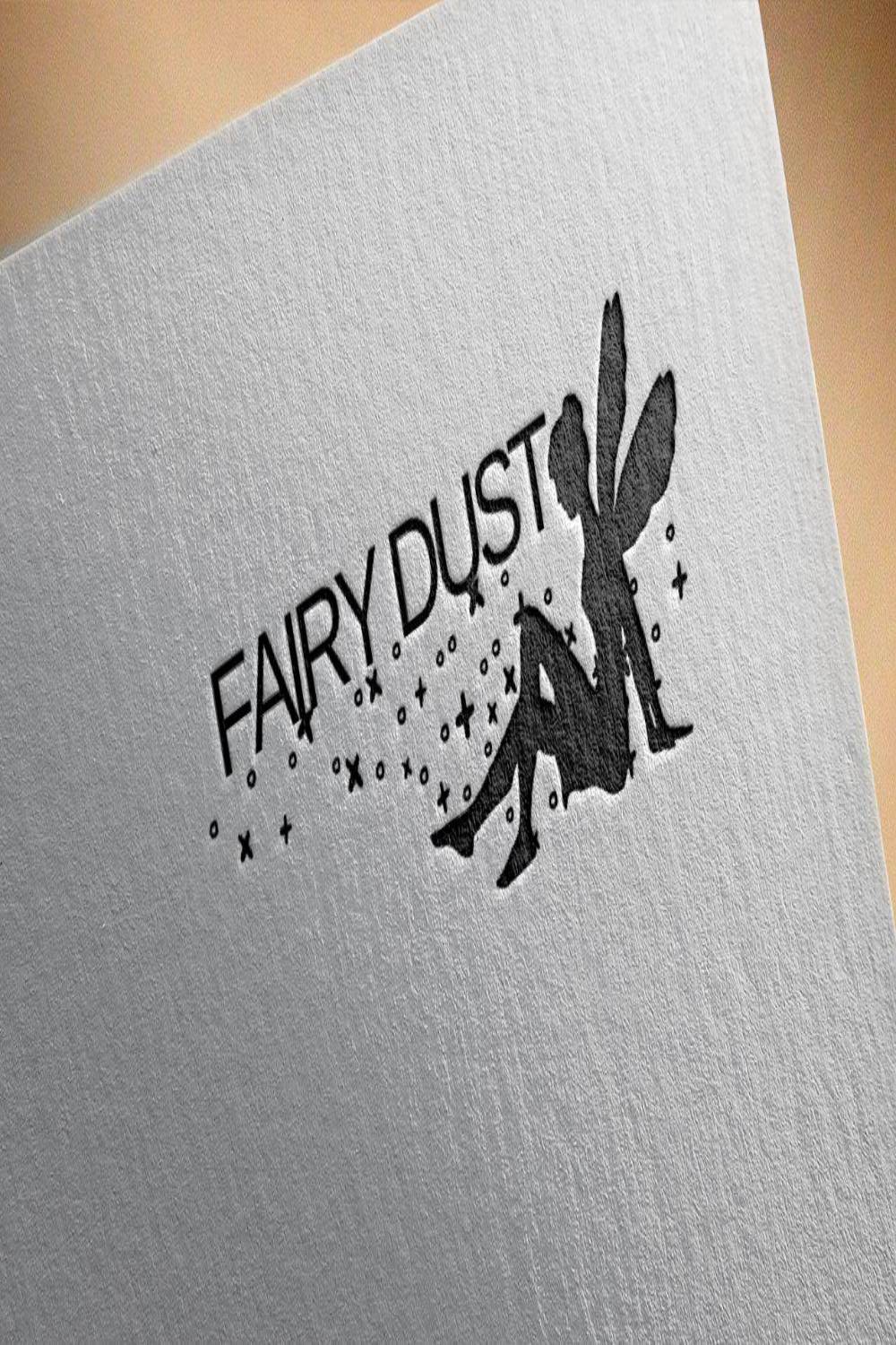 Fairy Dust Beauty Shop Logo Design pinterest image.