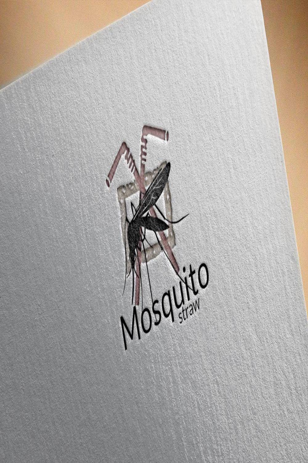 Mosquito Strav Logo Design pinterest image.
