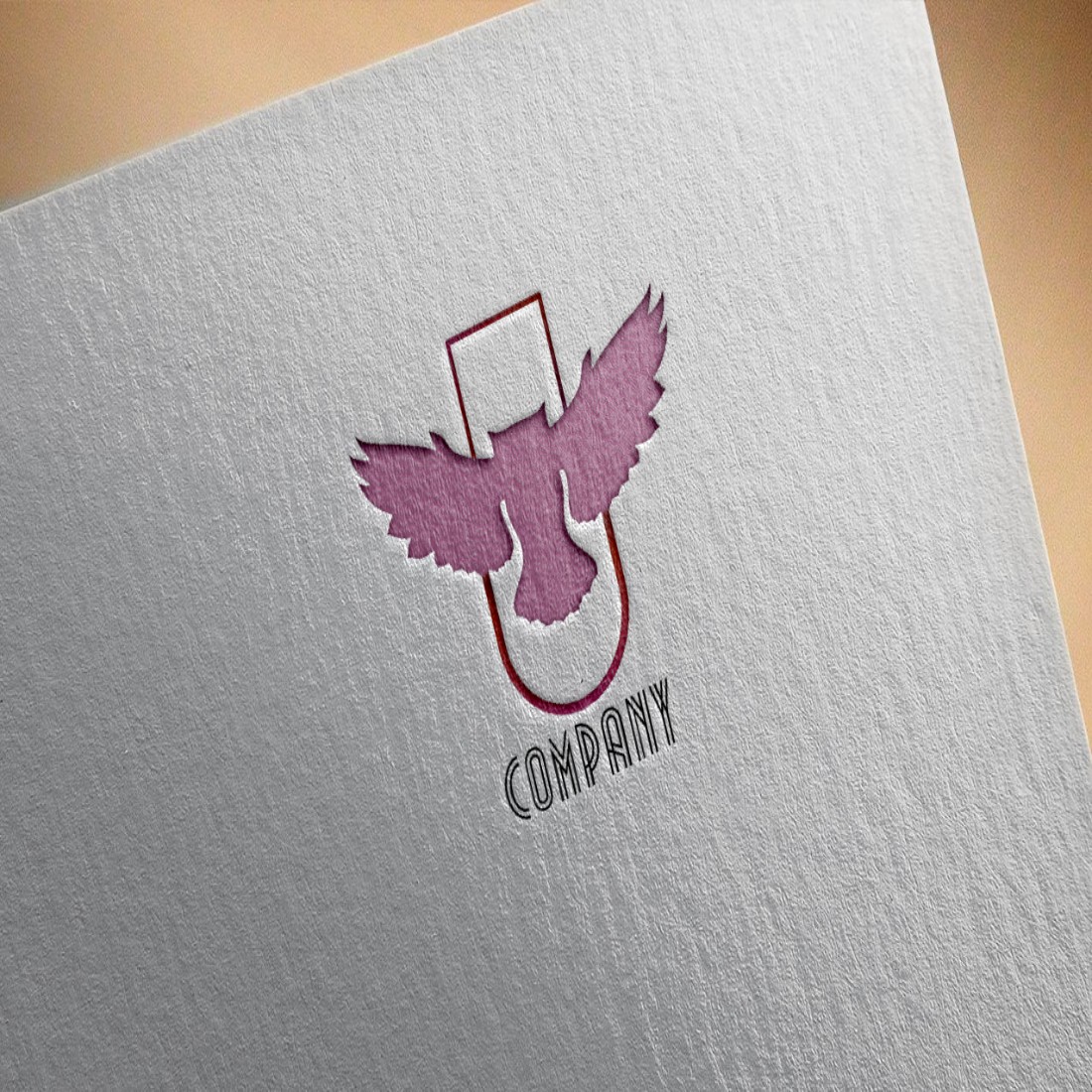 Owl Company Logo Design mockup preview.