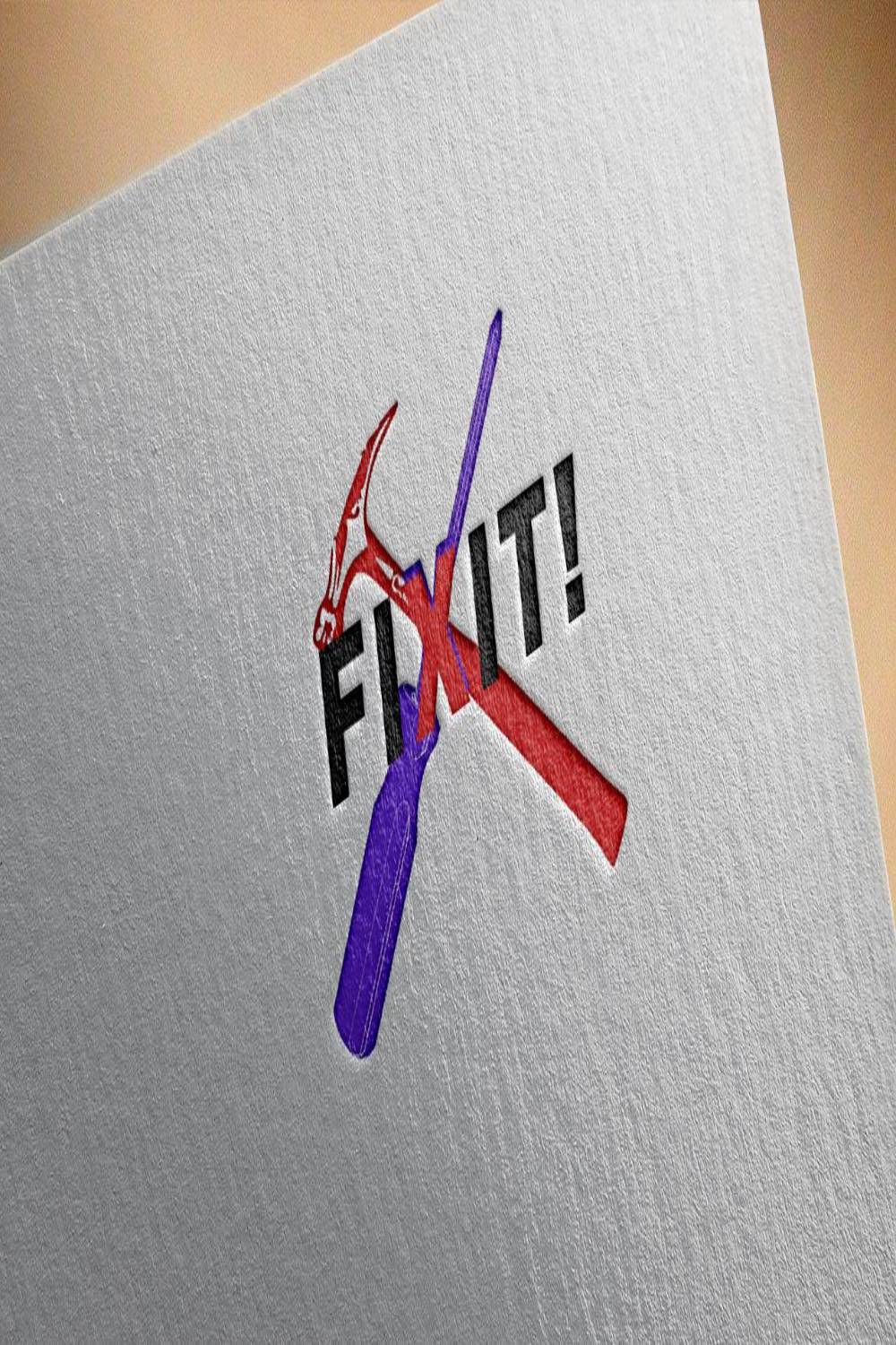 Fixit Architecture Logo Design pinterest image.