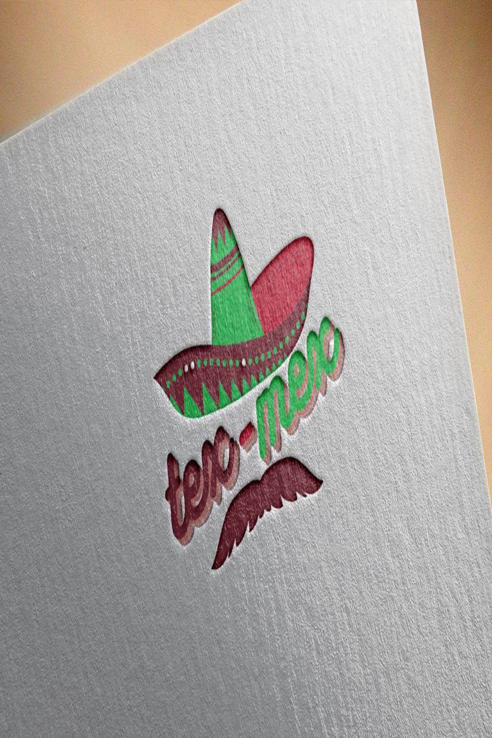 TexMex Food Logo Design pinterest image.