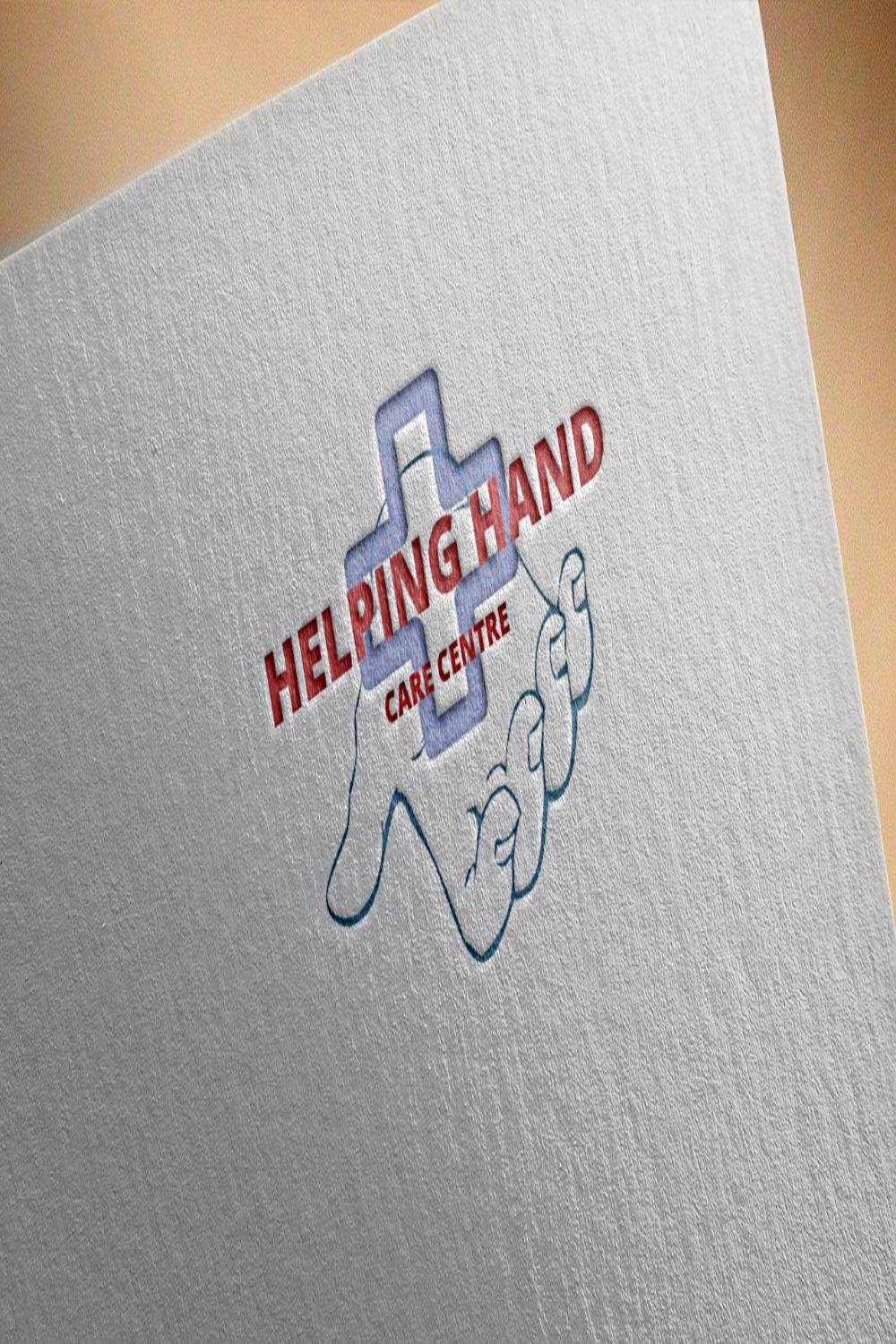 Helping Hand Care Centre Logo Design pinterest image.