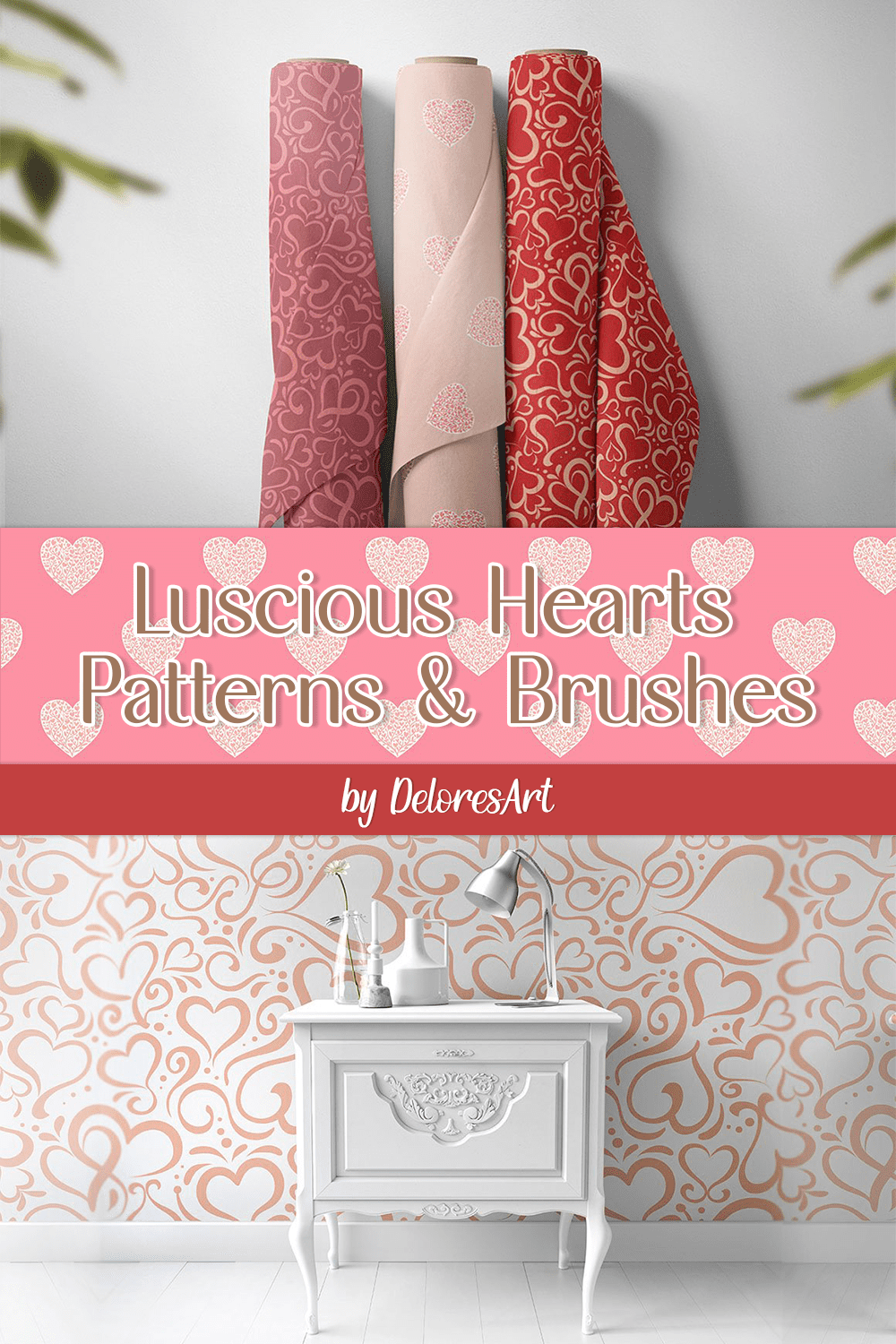 luscious hearts patterns brushes pinterest 894