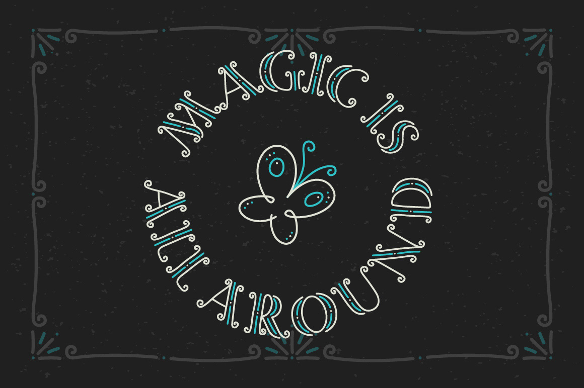 Magic Curls Font for your designs.