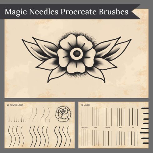 Magic Needles Procreate Brushes.