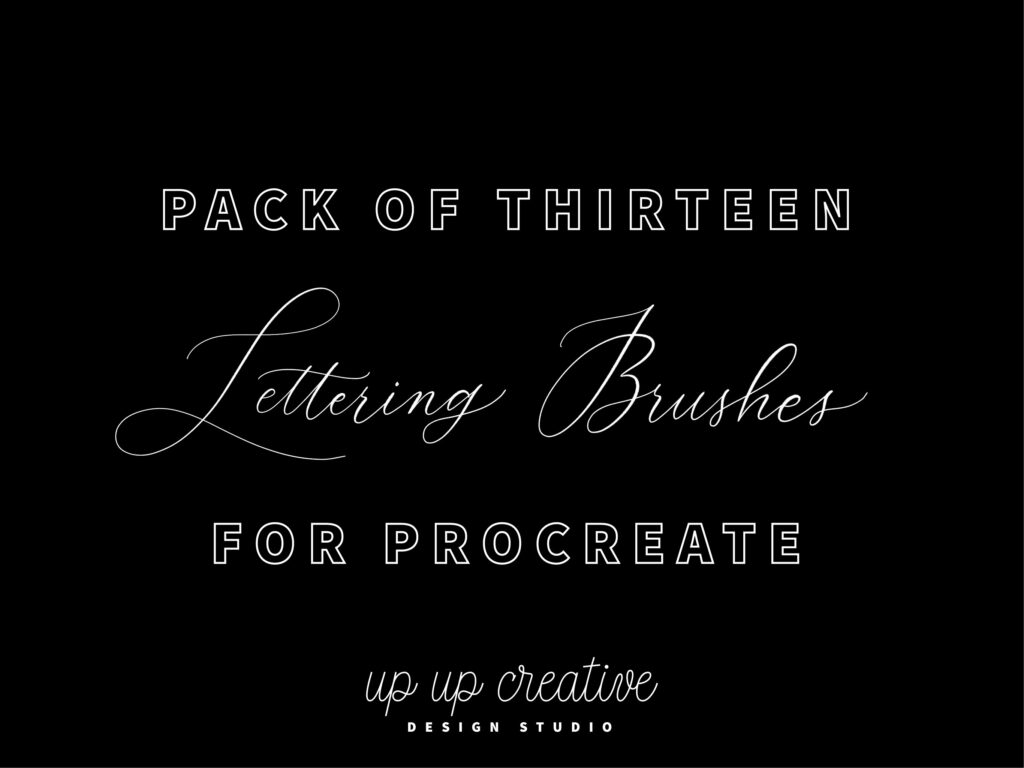 13 Procreate Lettering Brushes MasterBundles