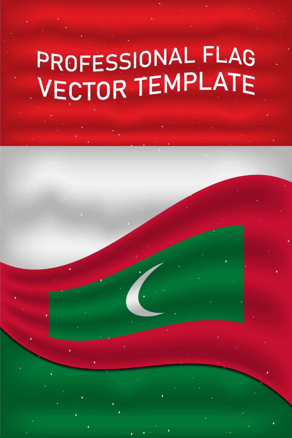 Beautiful image of the Maldives flag.