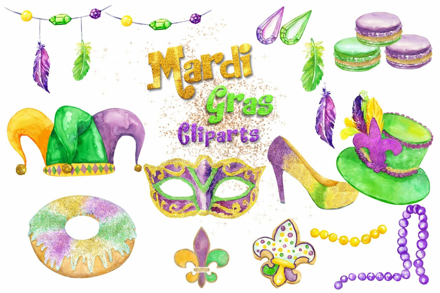 Mardi Gras Clipart – MasterBundles