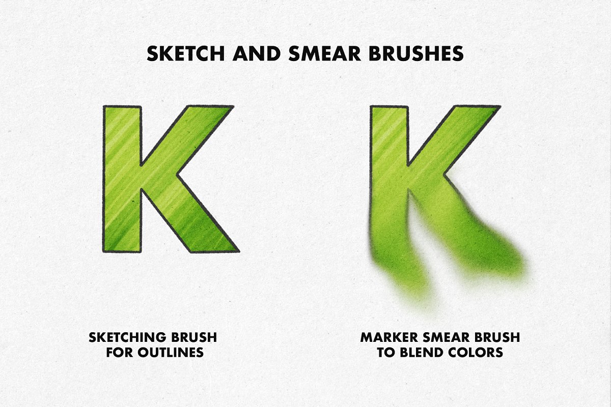 Sketch and smear brushes.