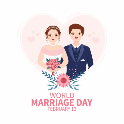 10 World Marriage Day Illustration - main image preview.