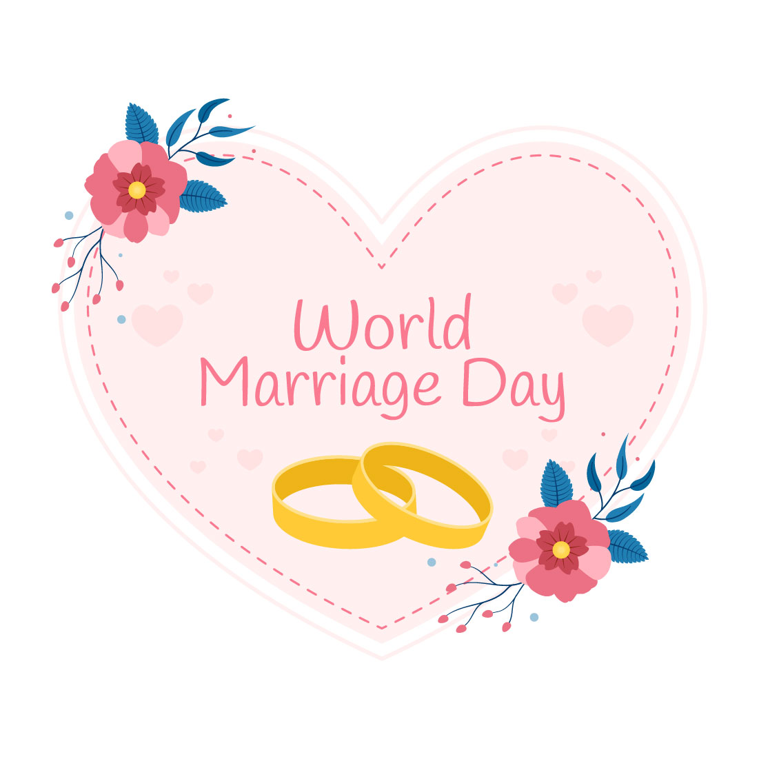 10 World Marriage Day Illustration created by denayuneMb.