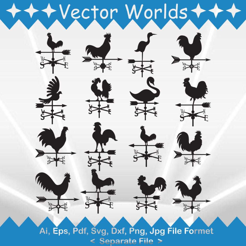 Weather Vane SVG Vector Design MasterBundles