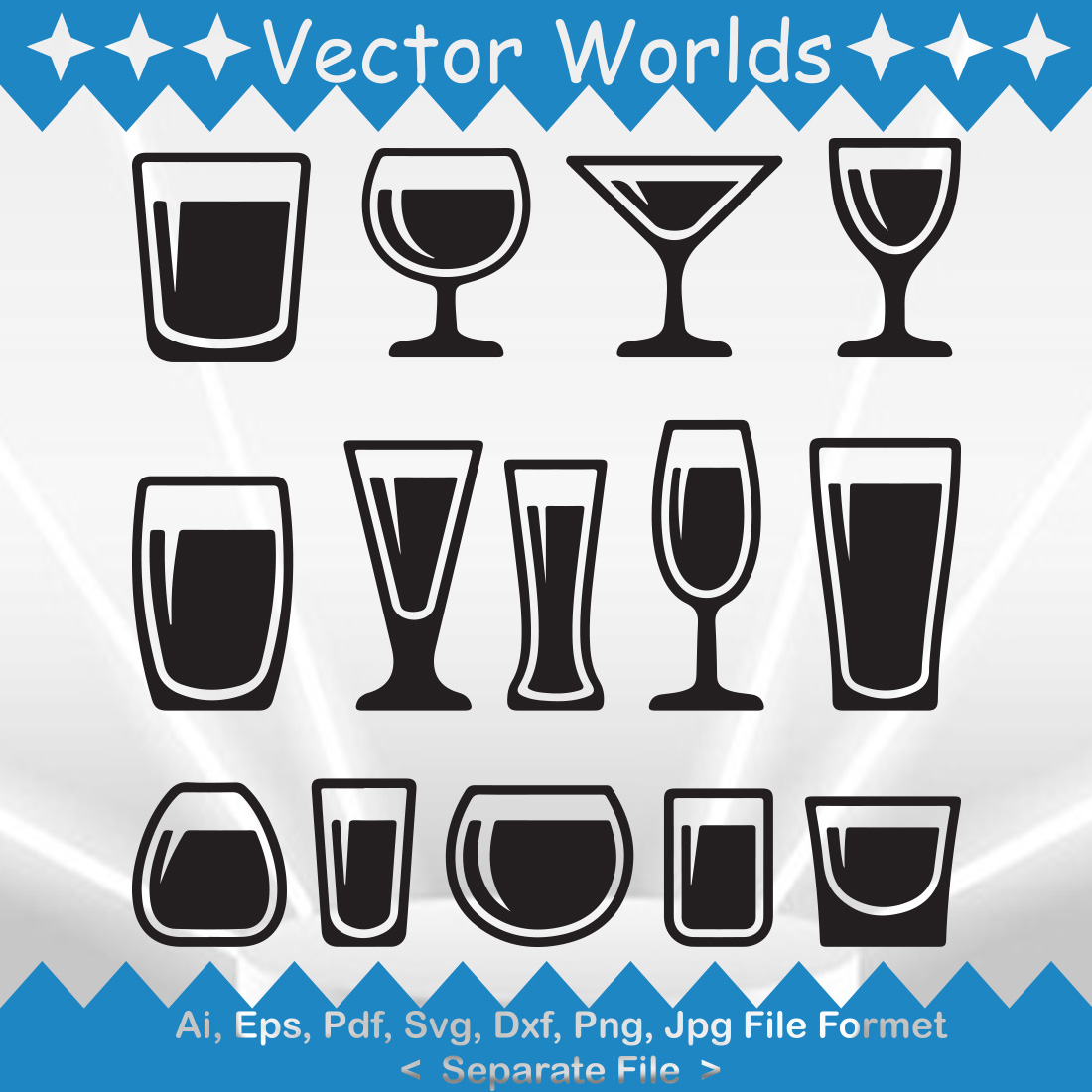 Shot Glass Svg Vector Design Masterbundles