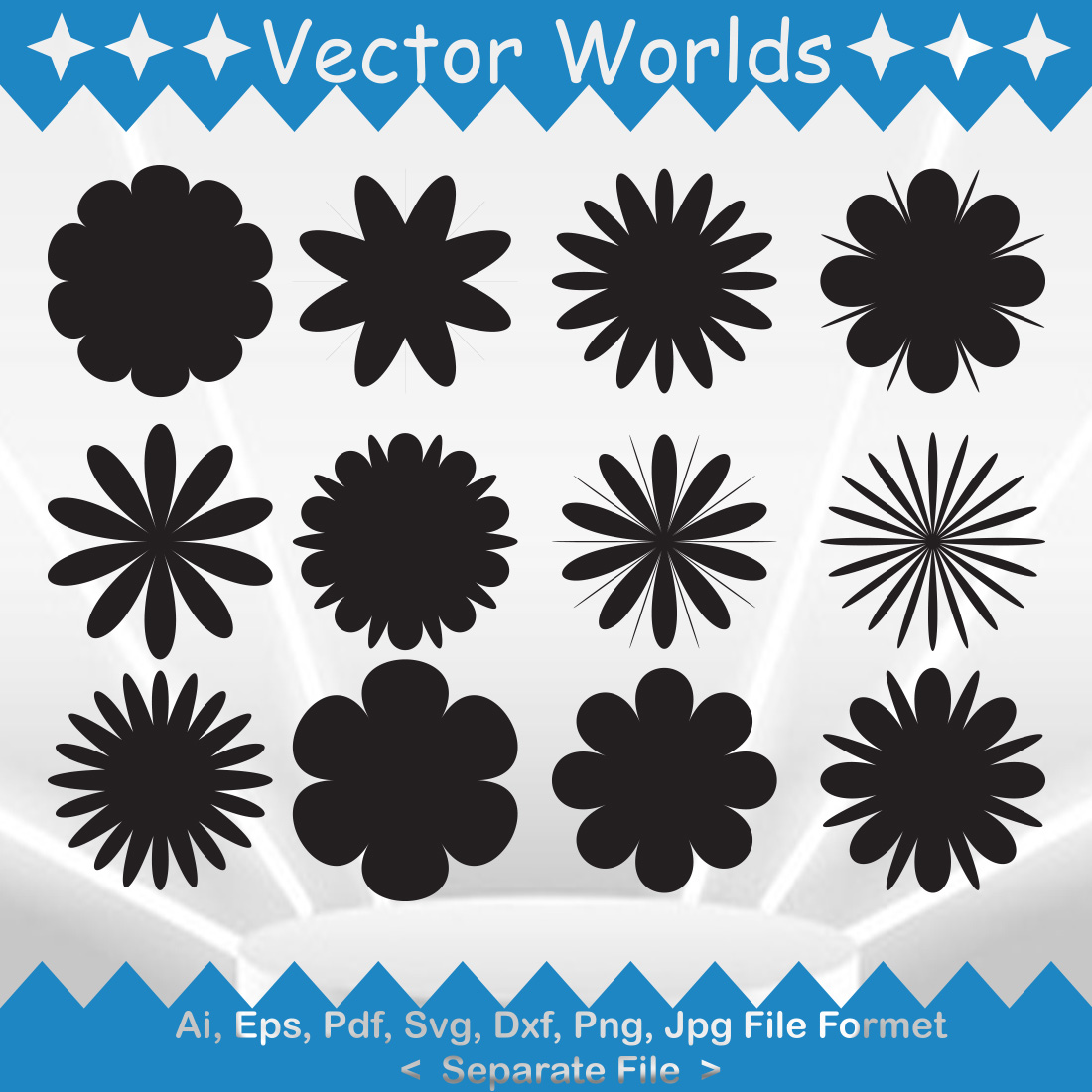 Assorted Flower SVG Vector Design - MasterBundles