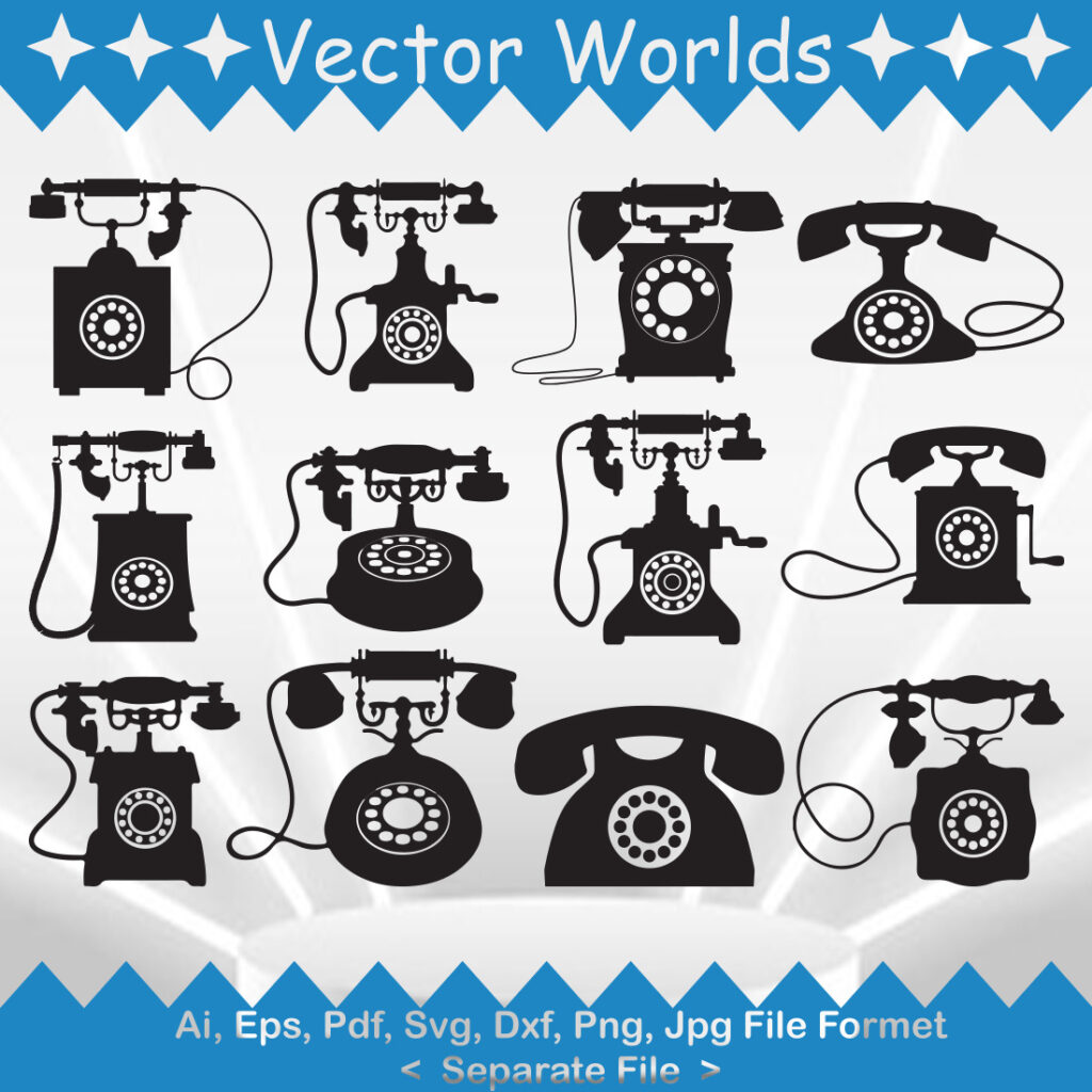 Telephones SVG Vector Design - MasterBundles