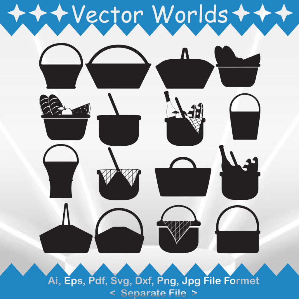 Picnic Basket SVG Vector Design - MasterBundles