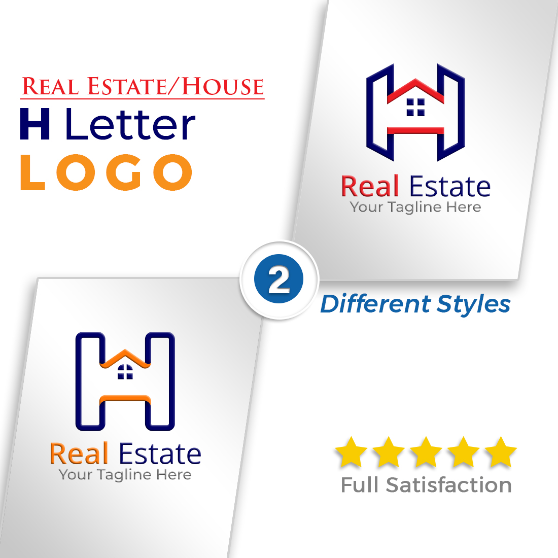 H Letter Property Rent Service Logo Design cover image.