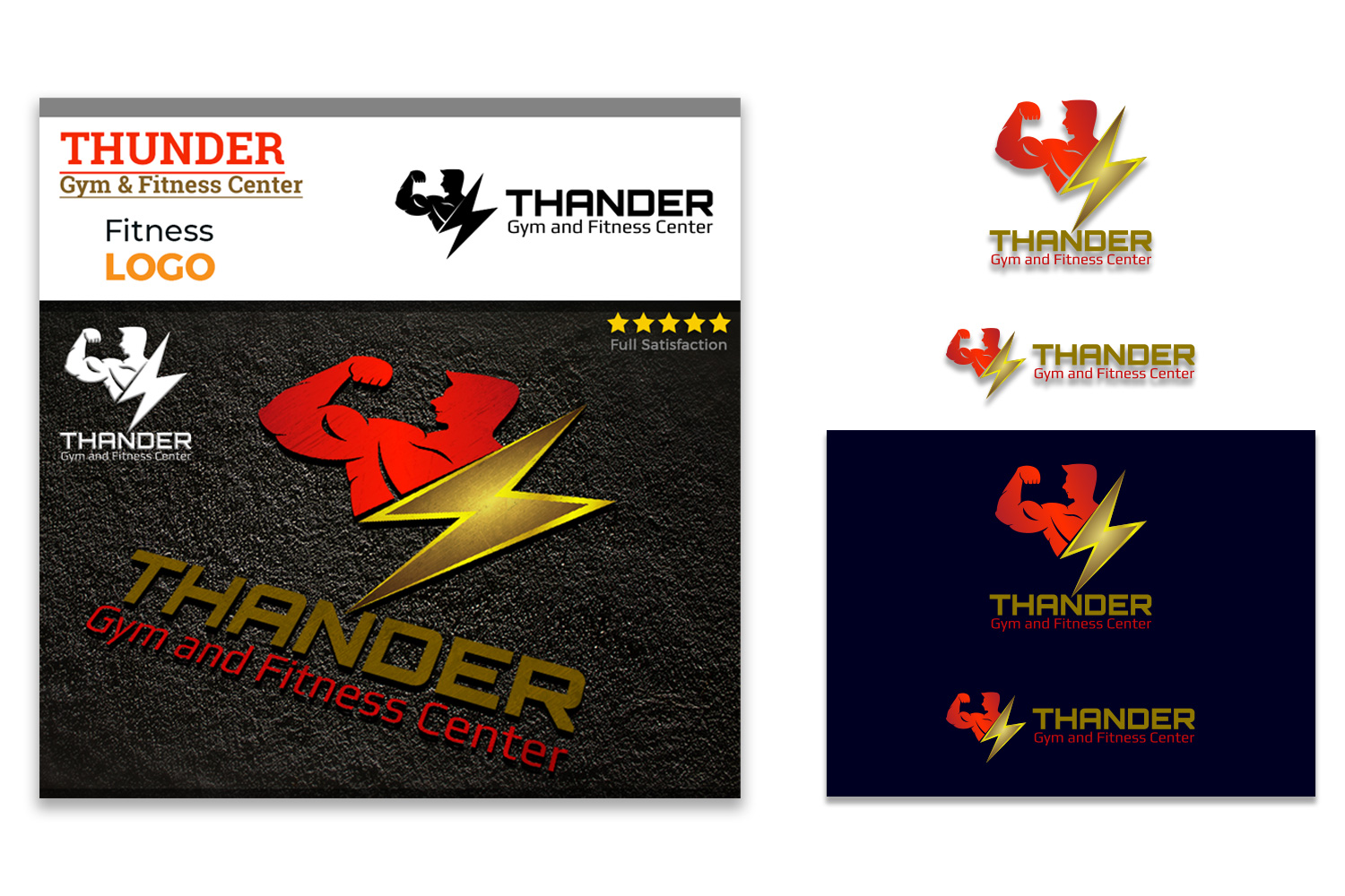 Cover image of Thunder Gym And Fitness Center Logo.