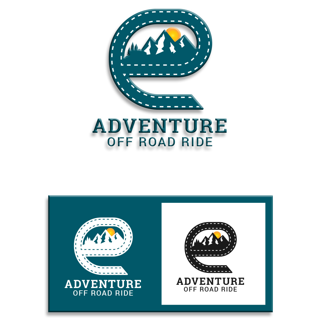 Adventure E Letter Logo Design Template cover image.
