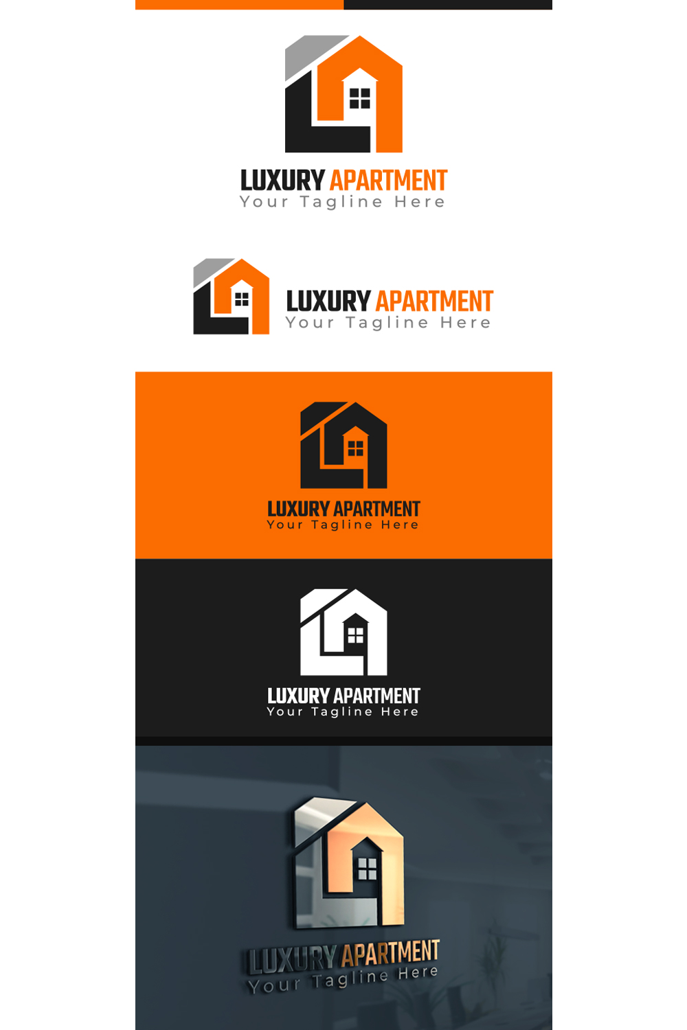 Real Estate Construction Property Logo - pinterest image preview.