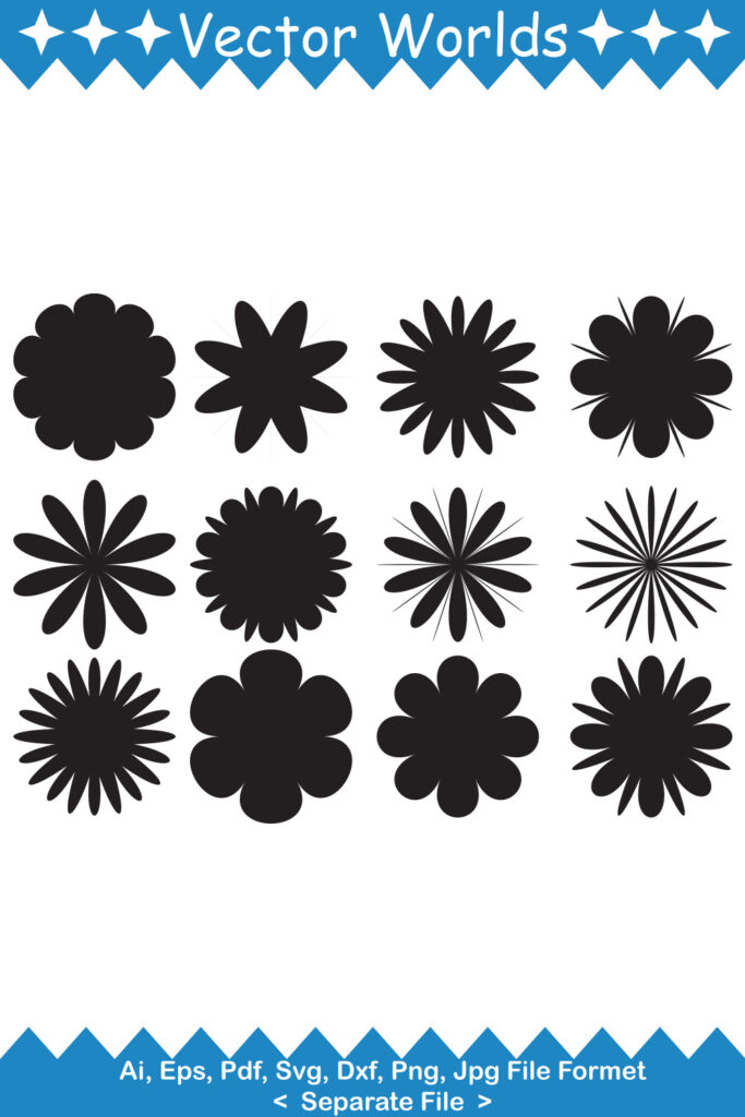 Assorted Flower SVG Vector Design - MasterBundles