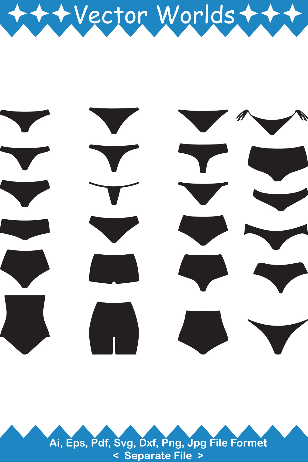 Compilation of vector irresistible panty silhouette images.