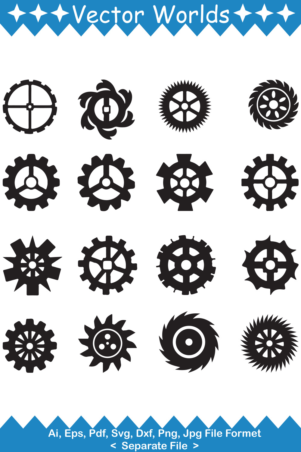 A selection of wonderful images of cogwheel machine silhouettes.