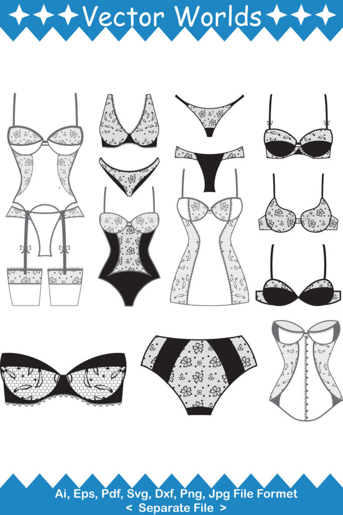 Lingerie SVG Vector Design - MasterBundles