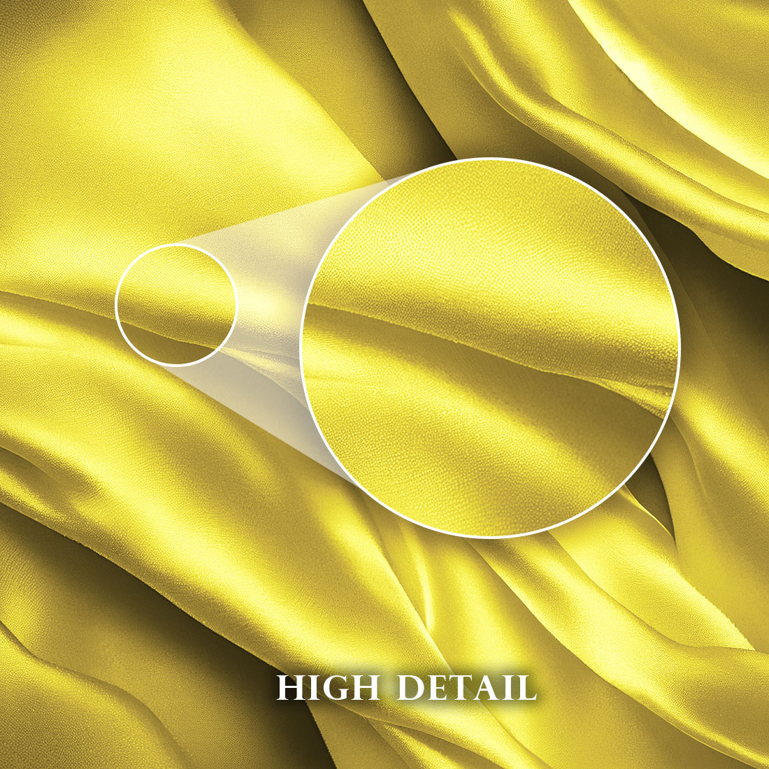 Image with beautiful yellow silk background.