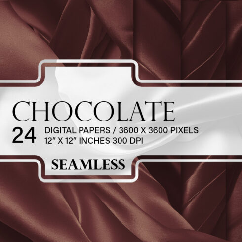 Image with beautiful chocolate silk background.
