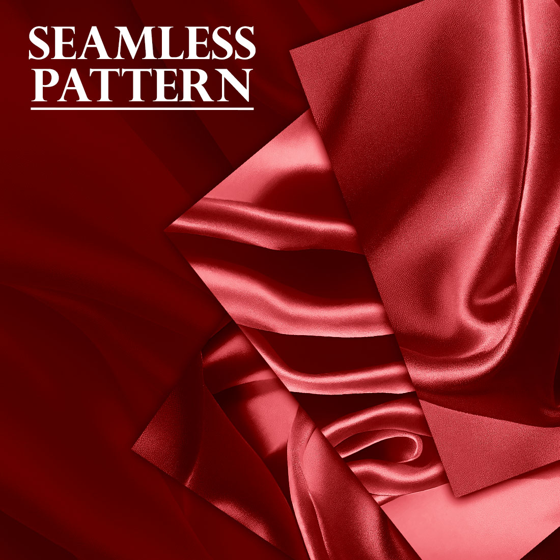 Collection of amazing patterns with red silk.