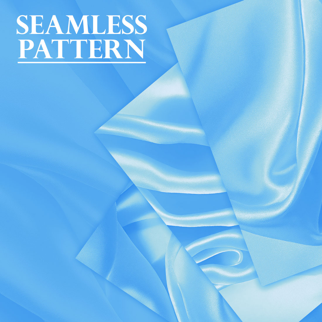 A selection of images with amazing patterns of silk in the color of blue sky.