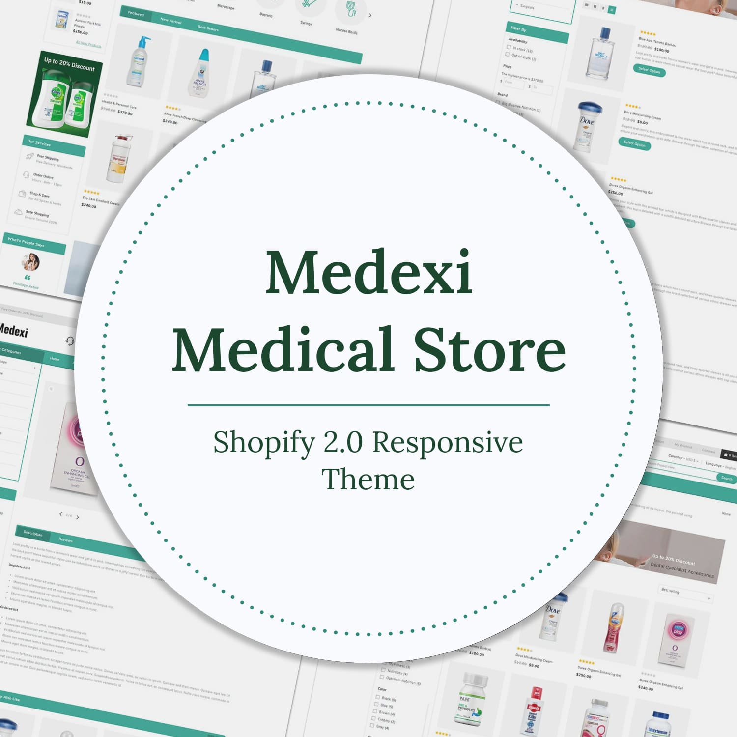 Medexi - Medical Store Shopify 2.0 Responsive Theme.