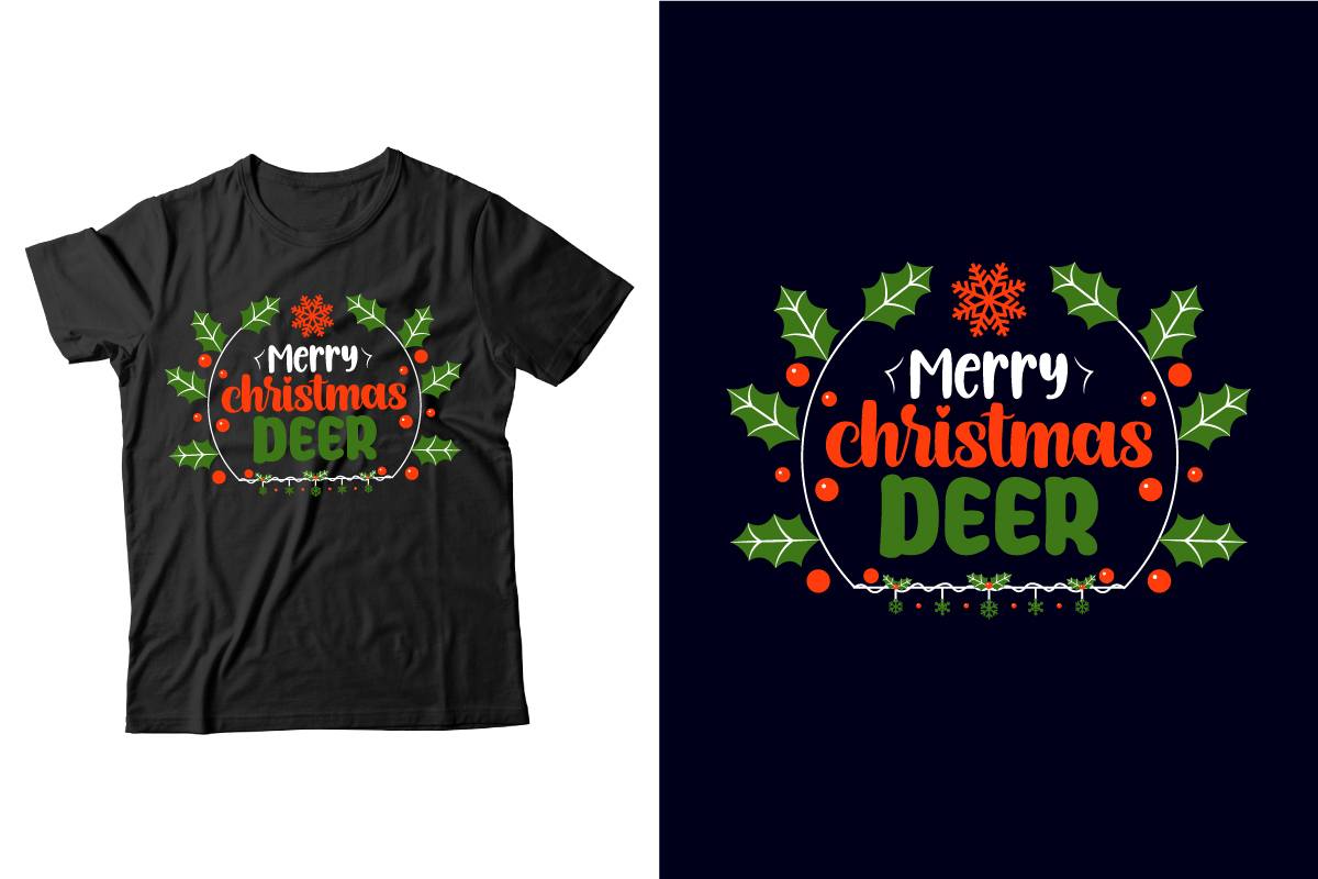 Merry christmas t-shirt design.