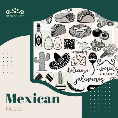 Mexican Fiesta(Cinco de Mayo) Vector.