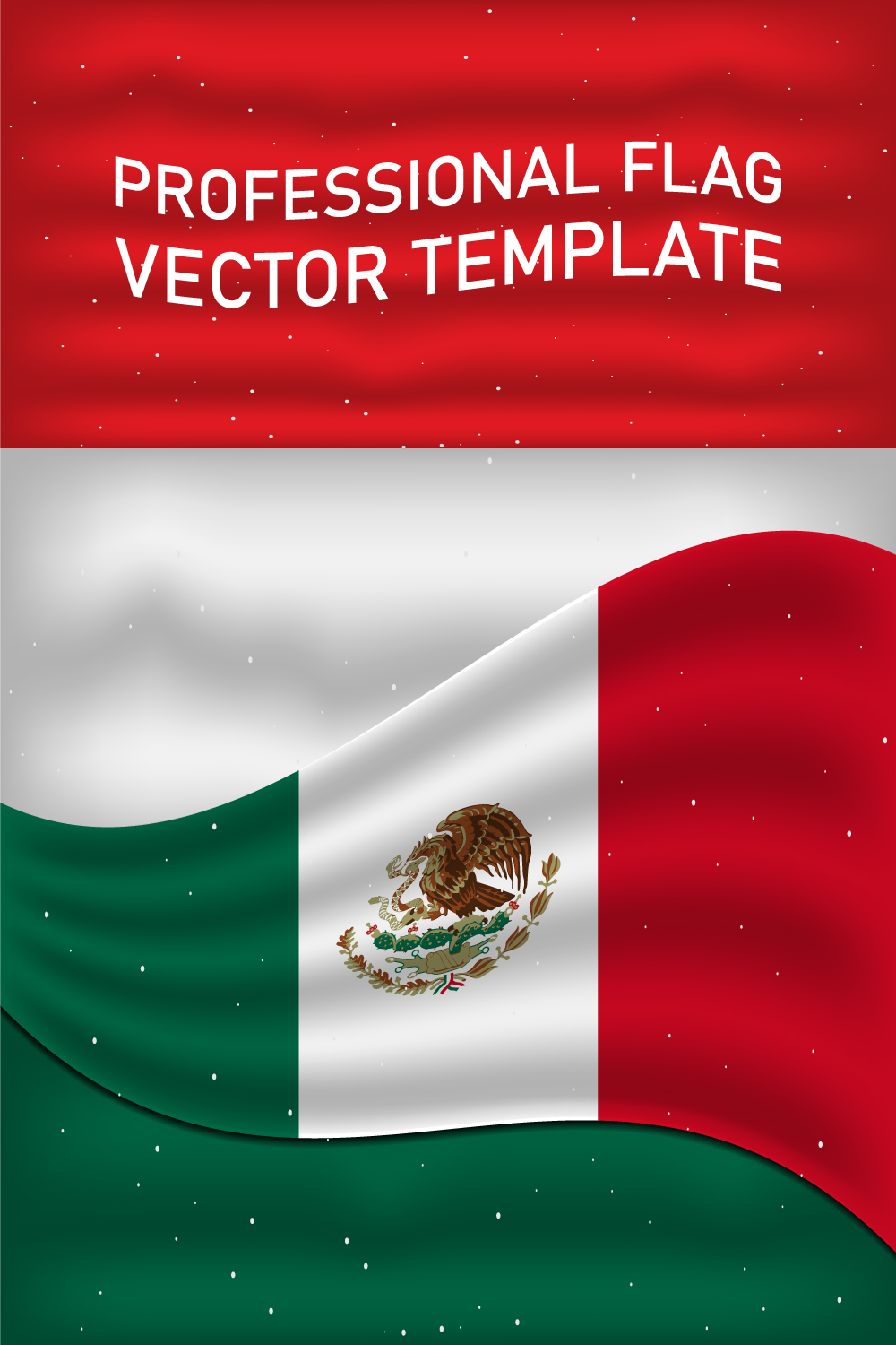 Wonderful image of the flag of Mexico.
