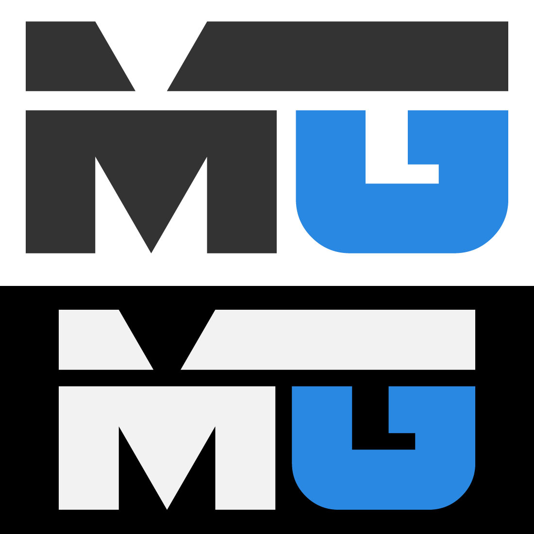 Logo MG Letter Design Template cover image.