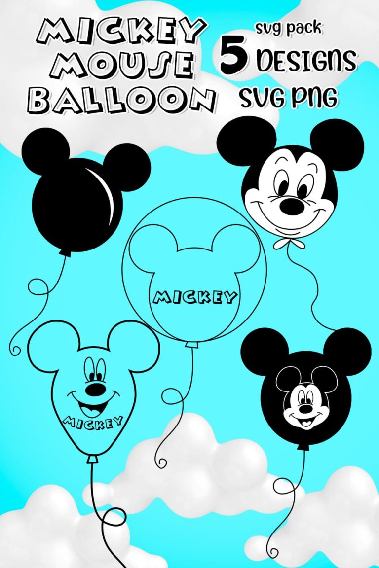 Mickey Mouse Balloon SVG – MasterBundles