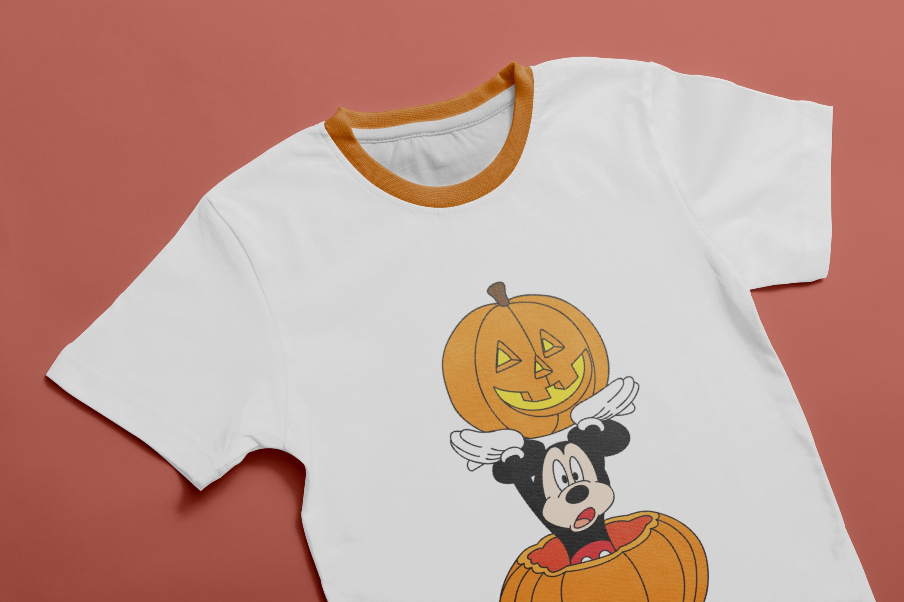 Disney Halloween Mickey Pumpkin Head T-Shirt