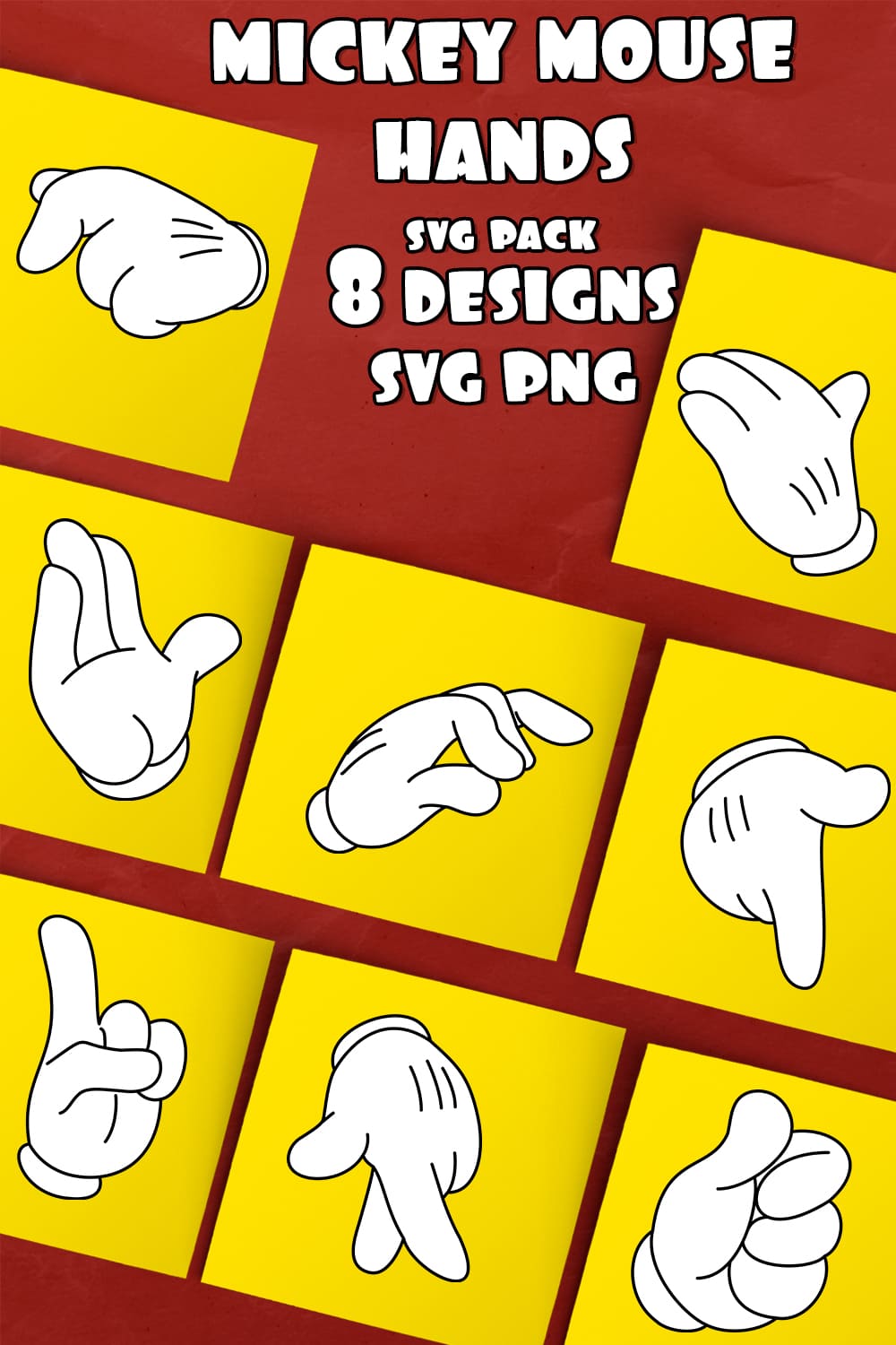 Mickey Mouse Hands Svg - Pinterest.