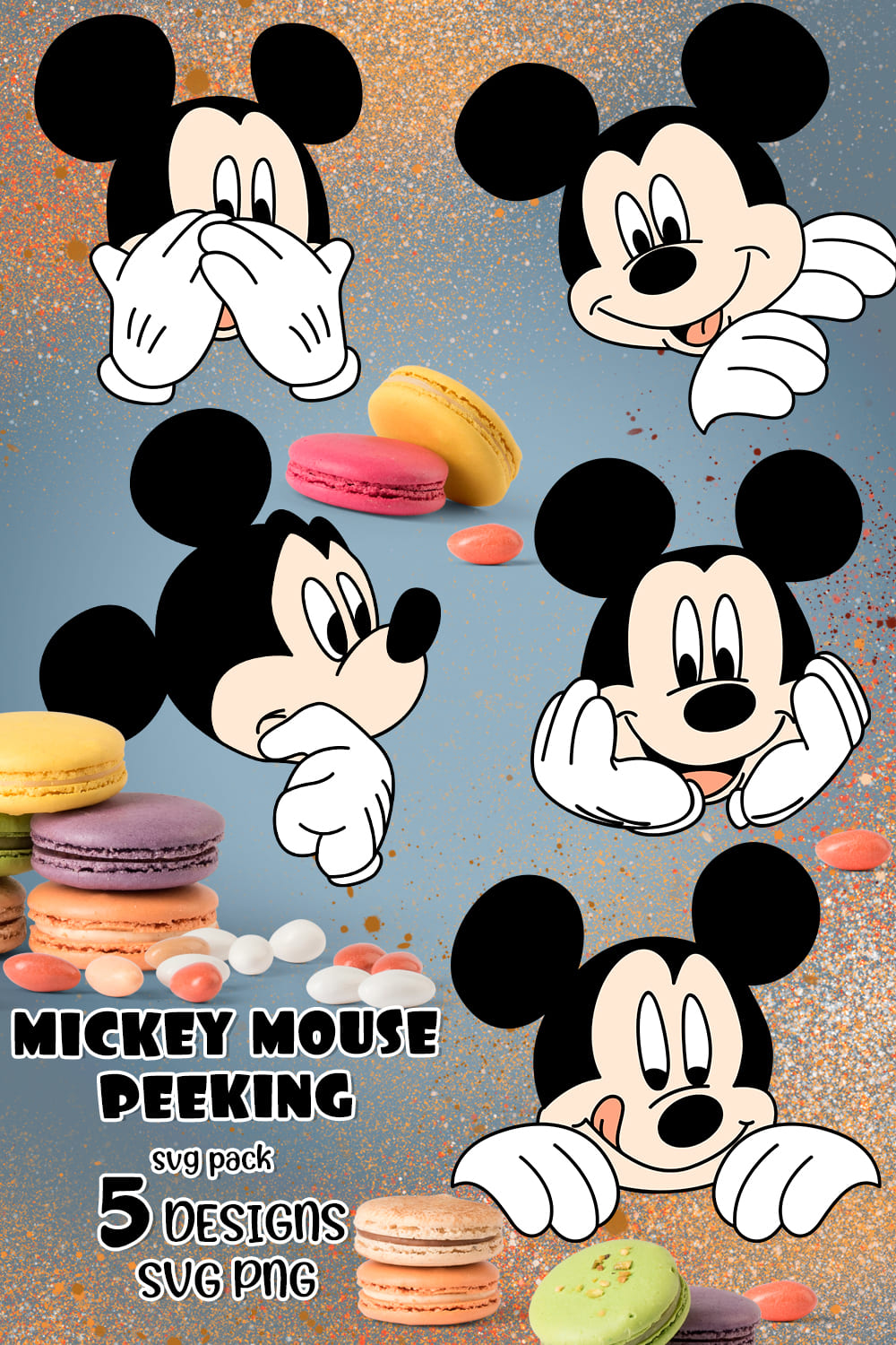 Mickey Mouse Peeking Svg - Pinterest.