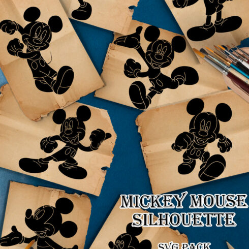 Mickey Mouse Silhouette SVG | MasterBundles