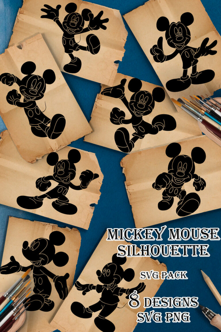 Mickey Mouse Silhouette SVG – MasterBundles