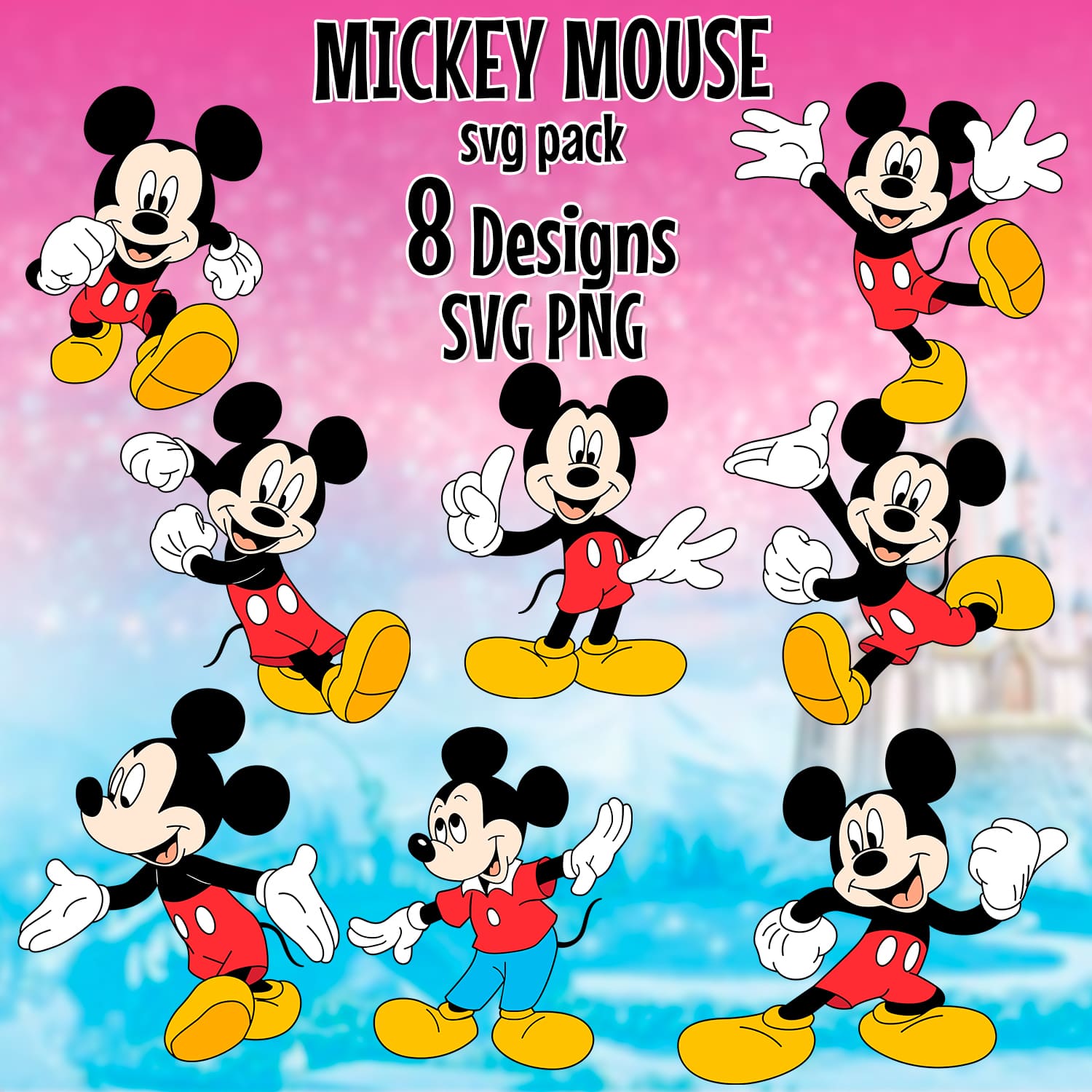 Mickey Mouse SVG - main image preview.