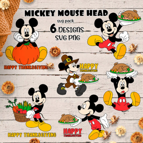 Mickey Mouse Thanksgiving SVG.