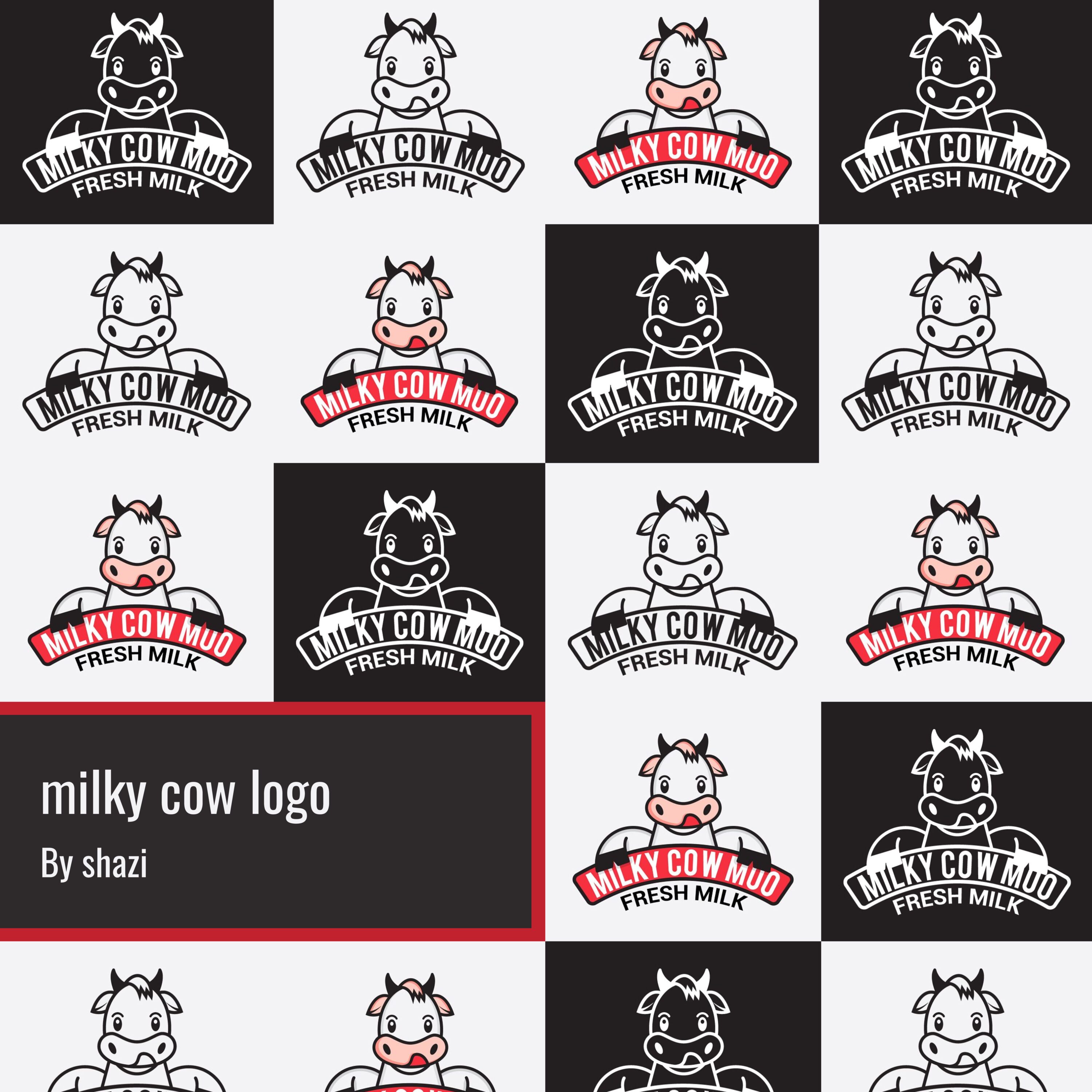 milky cow logo cover.