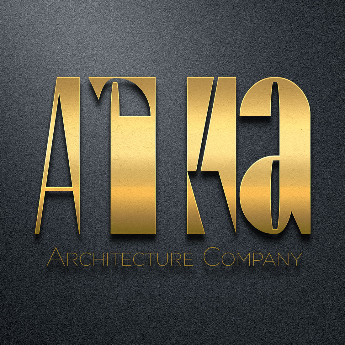 Architecture Golden Logo Template cover image.